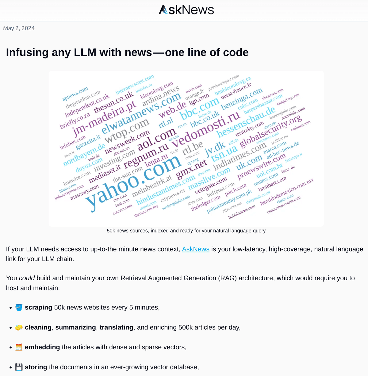 Infuse LLM one line of code blog post
